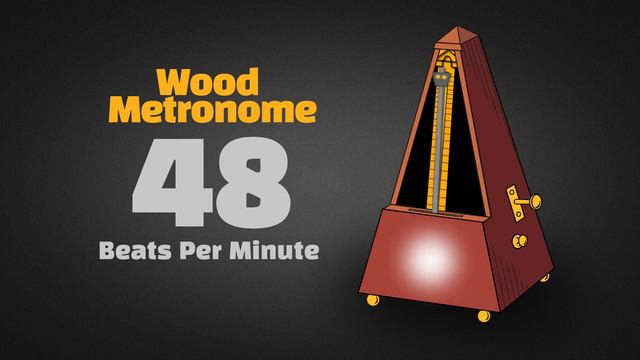 48 BPM Wood Metronome [30 Minuts] смотреть онлайн