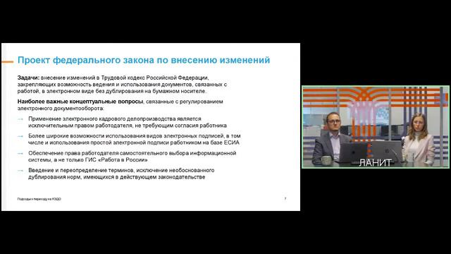 Экспертная сессия ЛАНИТ «Подходы к переходу на кадровый ЭДО»: «Часть 1. История кадрового ЭДО в РФ» смотреть онлайн