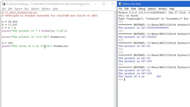 Python 01F - Data Formatting смотреть онлайн