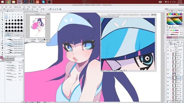 [Manga studio 5] Serve them up (Panty & Stocking w/ Ganterbelt) смотреть онлайн