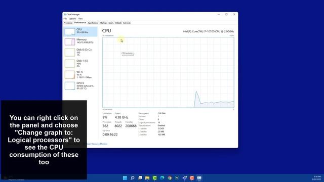 How to See CPU Usage in Windows 11 ? ? смотреть онлайн