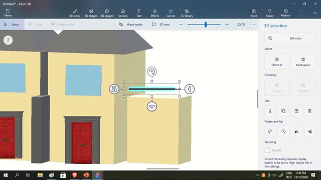 How To Create 3d House Apartment Using Paint 3D | Townhouse 3d