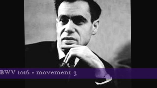 Leonid Kogan plays Bach Sonata for violin and Harpsichord BWV 1016 movement 3, Karl Richter смотреть онлайн