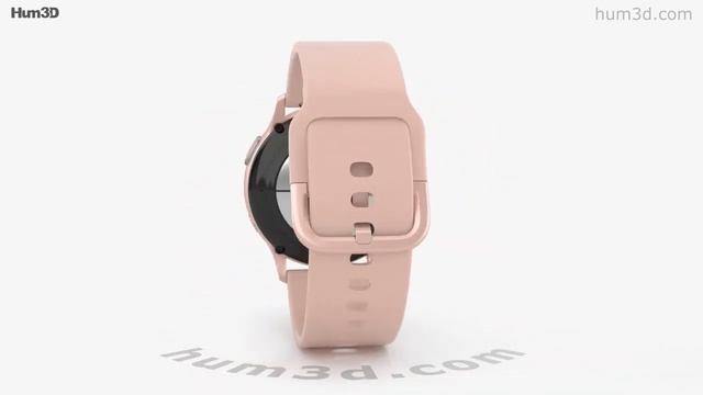 Samsung Galaxy Watch Active 2 40mm Aluminium Pink Gold 3D model by Hum3D.com смотреть онлайн
