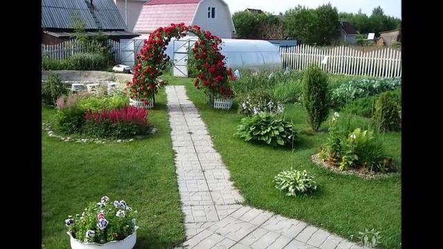 Каким может быть завораживающим дизайн ландшафта своими руками у вас во дворе на даче смотреть онлайн