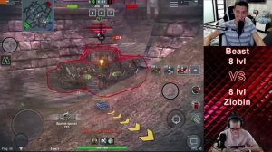 ЛЕСЕНКА#7 | Киберспортсмен Zlobina_Liza [7STAR] против Стримера Invincible_Beast [BEAST] | WoT Blit