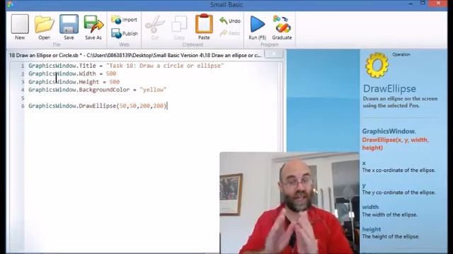 18 Draw an Ellipse or Circle смотреть онлайн