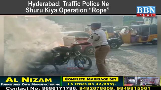 Hyd: Traffic Police Ne Shuru Kiya Operation “Rope” | BBN NEWS смотреть онлайн