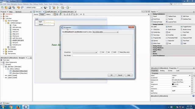How To Set Shorcut Key For Menu Item In Java JFrame Form смотреть онлайн