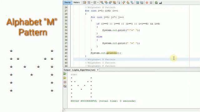 How to Create an Alphabet Symbol Pattern in Java (A-Z) смотреть онлайн