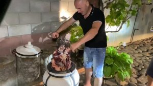 Бараньи рёбра в тандыре.