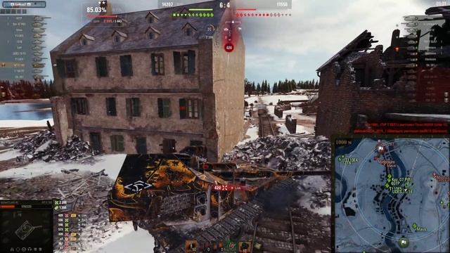 №3 СТАРТ 81% | БЕРУ 3 ОТМЕТКИ НА ЛЕГЕНДЕ Waffenträger auf E 100 смотреть онлайн