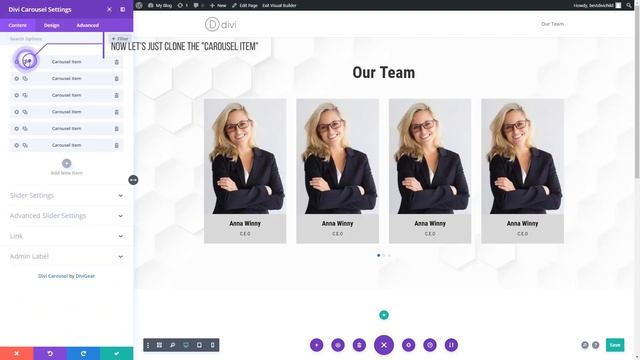 How to Create Team Carousel Slider in Divi? смотреть онлайн