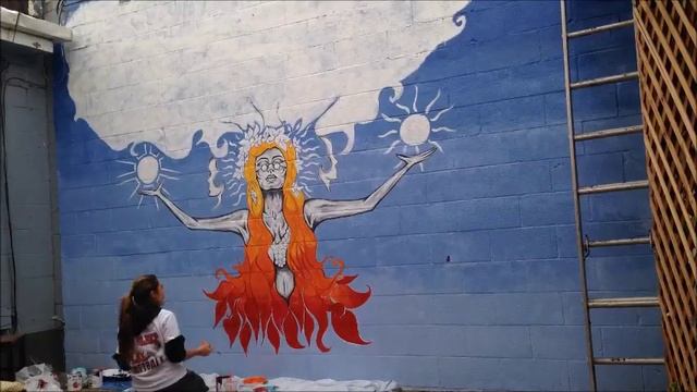 Haylie Lugo Wall Mural (Time Lapse) смотреть онлайн