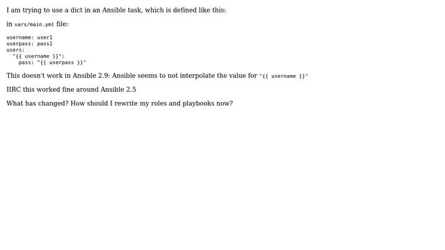 DevOps & SysAdmins: Templated dict keys in ansible YAML смотреть онлайн