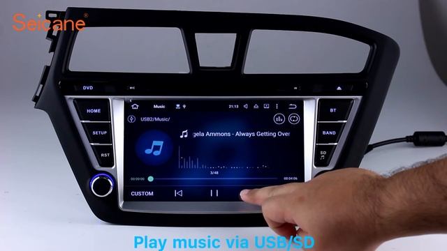 In dash dvd player 2014 2015 Hyundai i20 CD Radio GPS Navigation Support DVR Backup Camera смотреть онлайн