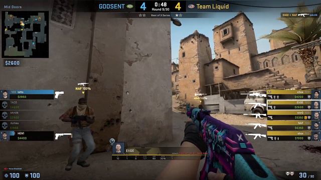 CSGO POV Liquid.ELIGE vs. Godsent at Dust2 - 26 kills смотреть онлайн