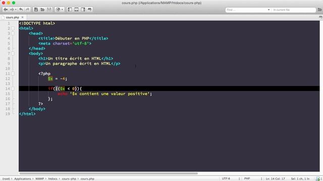 COURS COMPLET PHP MYSQL [10/xx] - Les conditions PHP if, if else et if elseif else смотреть онлайн