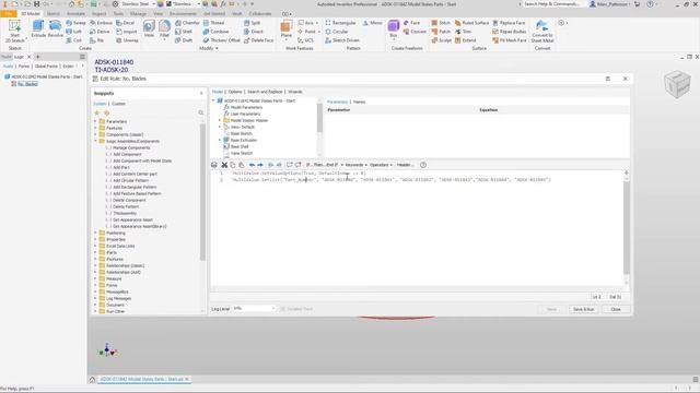 Inventor 2022 - Model states with ilogic смотреть онлайн