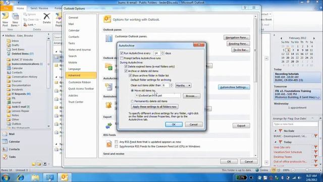 How to AutoArchive E-mail in Outlook 2010 смотреть онлайн