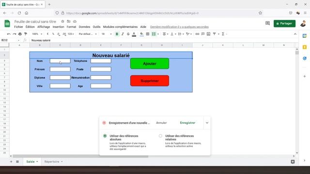 Créer un formulaire de saisie avec Google Sheets смотреть онлайн