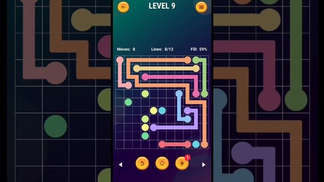 Connect the dots - Line puzzle game Expert level - 9 #shorts смотреть онлайн