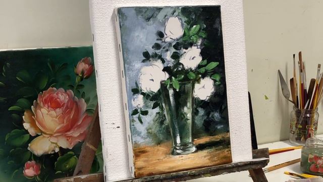 O VIDEO DE PINTURA DE ROSAS MAIS RAPIDO E COMPLETO DO YOUTUBE / PASSO A PASSO PARA INICIANTES смотреть онлайн