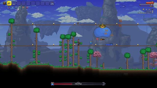 Terraria 1.4.4.5 For The Worthy King Slime- Ranger No Hit смотреть онлайн