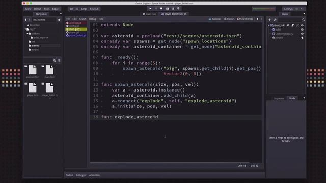 Space Rocks! Godot Tutorial Part 5 смотреть онлайн