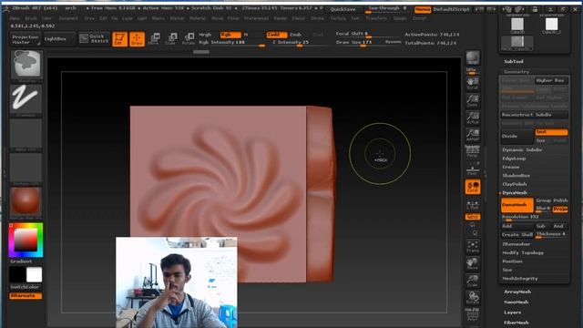Make a base Relief/ Statue in a 60 sec with Zbrush смотреть онлайн