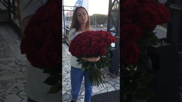 101 роза madam red 70 см смотреть онлайн