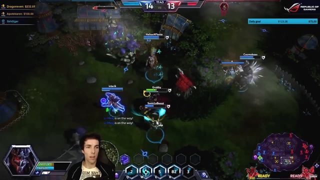 Grubby | Heroes of the Storm | Zeratul and Tank Varian - Hero League - Season 2 - Garden of Terror смотреть онлайн
