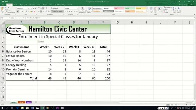 Excel Chapter 5 Guided Project смотреть онлайн