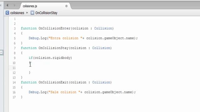 007 - Tutorial de programación en Javascript - Unity 5 - Colisiones смотреть онлайн