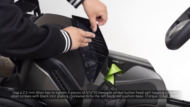 Segway Ninebot Gokart-Pro Left Backrest Cushion Base Replacement смотреть онлайн