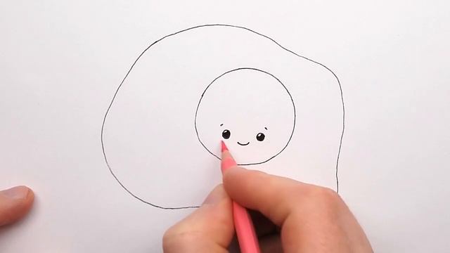 Cute Drawings - How To Draw A Cute Eggs - Draw And Color