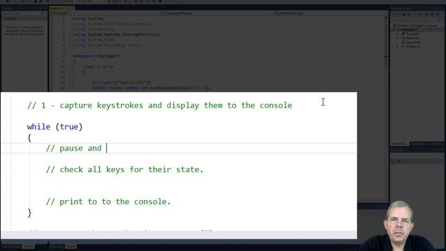 Create a keylogger in C# Part 1 смотреть онлайн