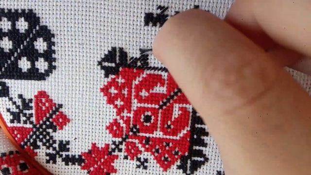 Вышиваем красно черный рушник смотреть онлайн
