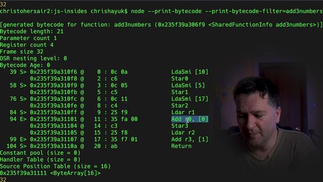 TEMPORARY VARIABLES AS REGISTERS | How the JavaScript REALLY engine works | JS V8 Engine Byte Code смотреть онлайн