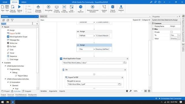 Export Word To PDF in UiPath | Convert Multiple Word Documents to PDF in UiPath | UiPath RPA смотреть онлайн
