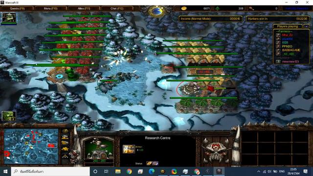 Warcraft 3 - Farmer vs Hunter ไทย ep7 (hunter) 7-1 EZ смотреть онлайн