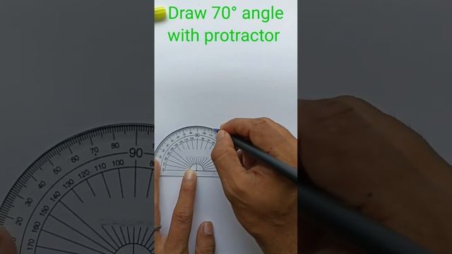 70 Degree angle with protractor #angleconstruction #70degreeangle #drawingsupport смотреть онлайн