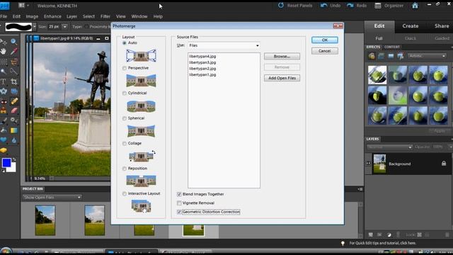 Photoshop Elements 9: Photomerge Panorama смотреть онлайн