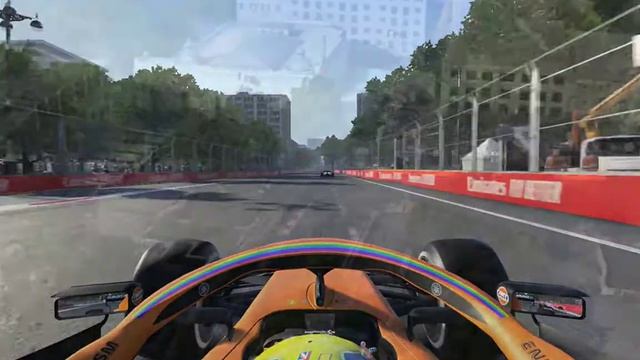 F1 2020 gameplay LOW SPEC PC Azerbaijan Grand Prix Race Highlight смотреть онлайн