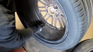 Бортировка колеса, разбортировка,балансировка,как ездят с такой резиной?Шиномонтаж,Reifen auswuchte