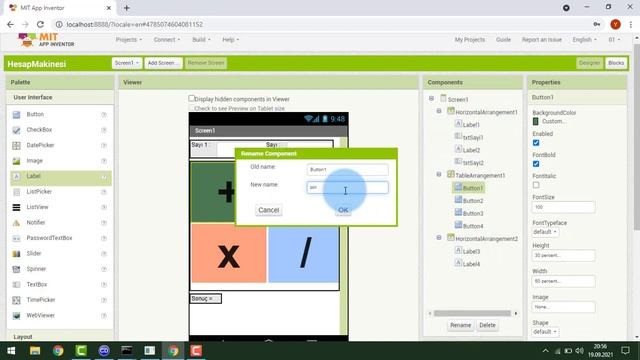 06 - App Inventor ile Basit Hesap Makinesi Yapımı смотреть онлайн