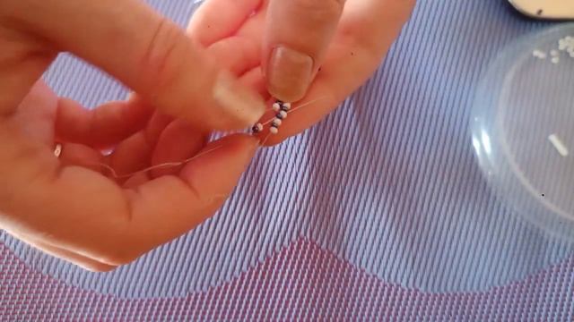 Часть 2.Браслет из бисера и стекляруса, шахматным узором.#украшениябисер