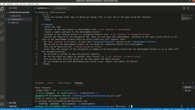 Git Merge Tutorial For Various Features смотреть онлайн