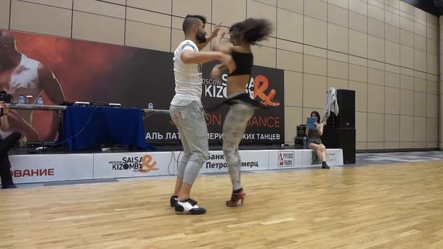 Salsa on2 - Dimitris & Stella (Греция). Moscow Salsa & Kizomba Festival 2015 смотреть онлайн