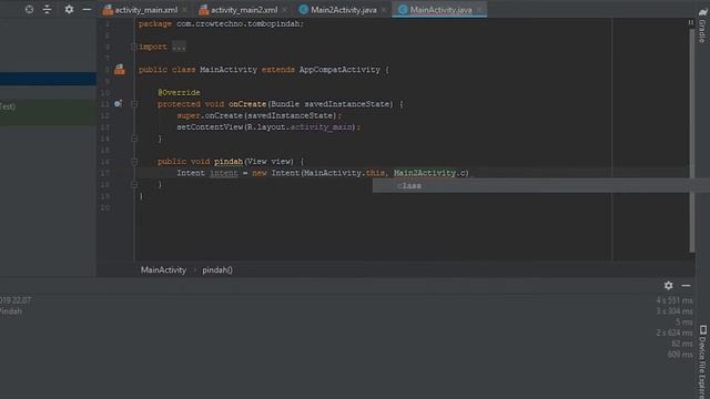 Cara Mudah Membuat Tombol Berpindah Activity(Layout) | Android Studio смотреть онлайн